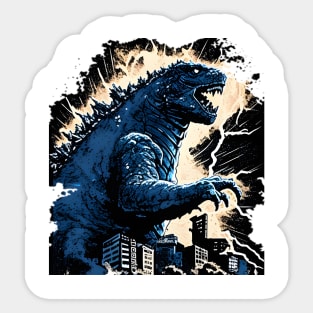 Great Godzilla off Kanagawa - Gojira - King Kaiju Sticker